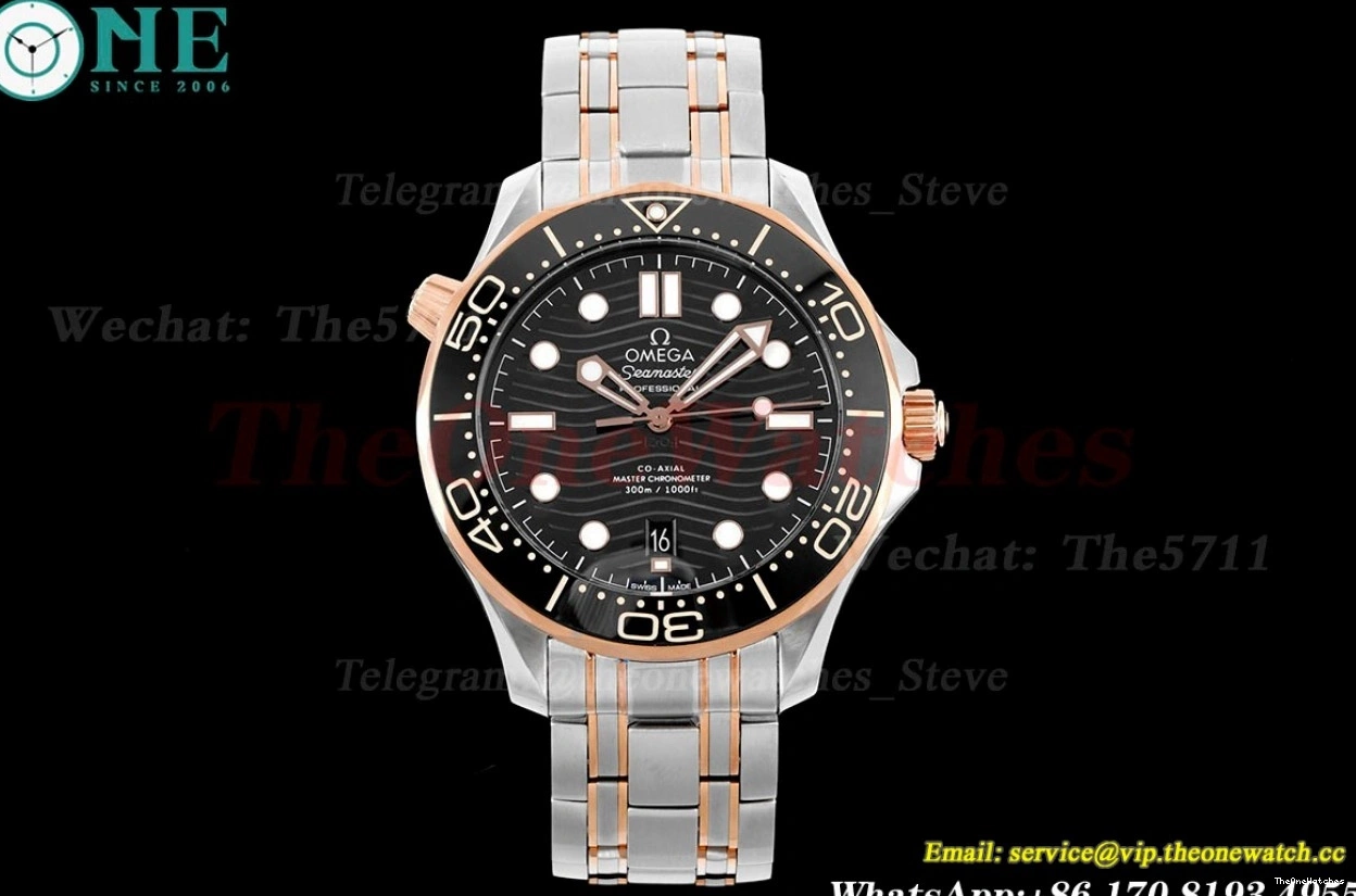 SS 300m Dial 42mm Seamaster Black A8800 JVSF RG 0226